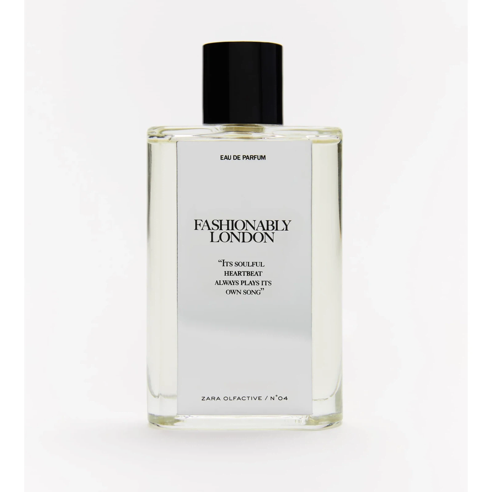 Zara Fashionably London manufacturer bottle, linked from the supplied product catalogue.