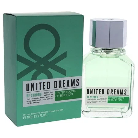 United Colors Of Benetton UNITED DREAMS BE STRONG SPRAY manufacturer bottle, linked from the supplied product catalogue.