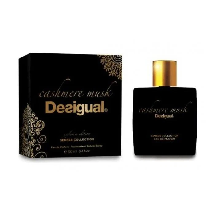 Desigual Senses Cashmere manufacturer bottle, linked from the supplied product catalogue.