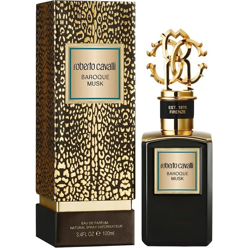 Roberto Cavalli Baroque Musk manufacturer bottle, linked from the supplied product catalogue.