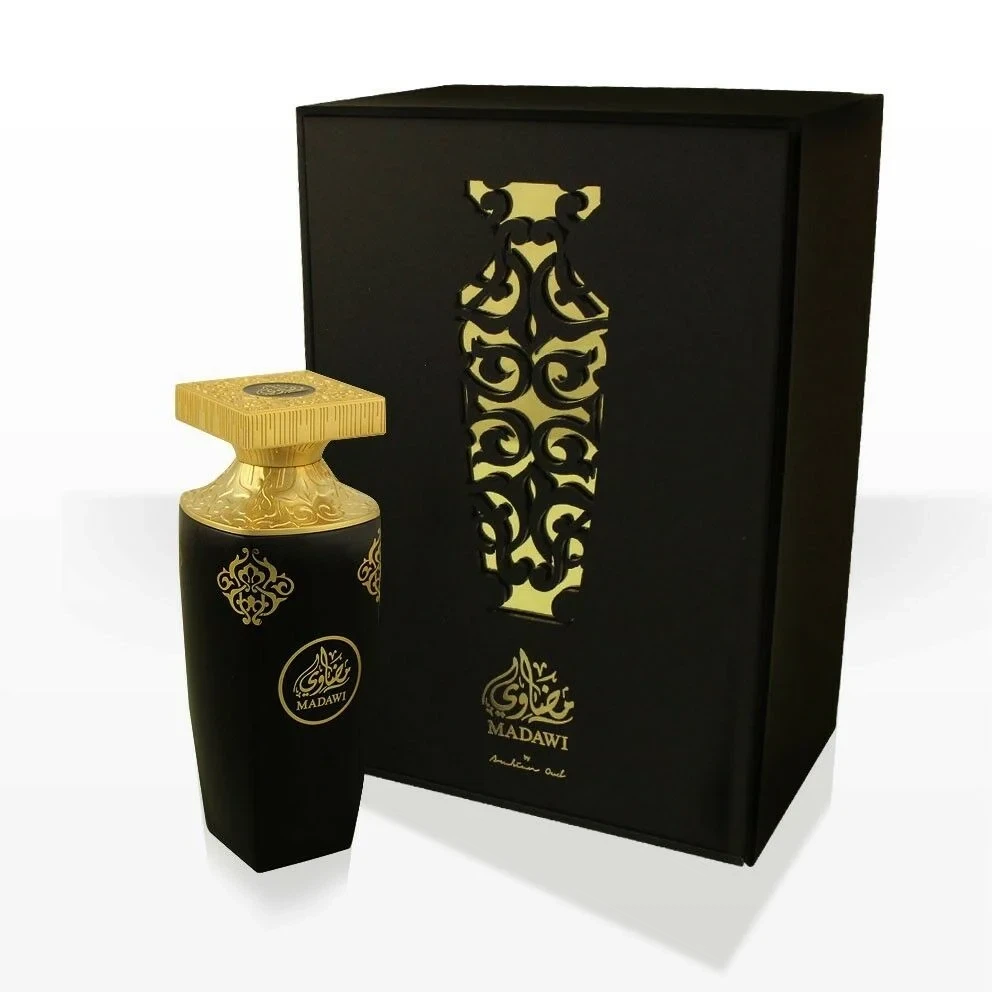 Arabian Oud Madawi manufacturer bottle, linked from the supplied product catalogue.
