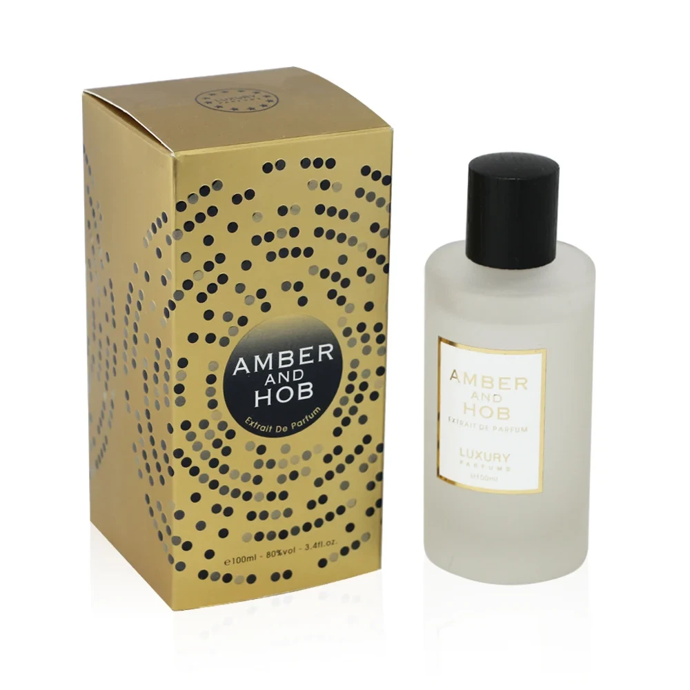 Luxury Concept Amber and Hob manufacturer bottle, linked from the supplied product catalogue.