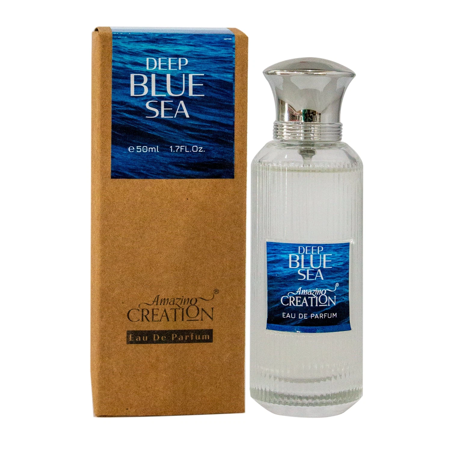 Scent Magic Deep Blue Sea manufacturer bottle, linked from the supplied product catalogue.