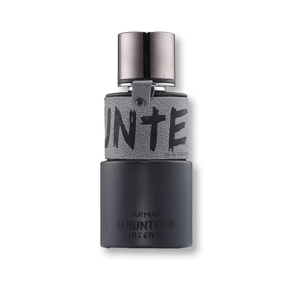 Armaf Hunter Intense Spray manufacturer bottle, linked from the supplied product catalogue.