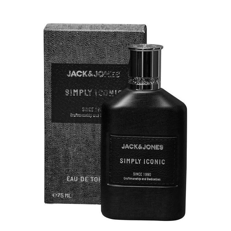 Jack & Jones Simply Iconic manufacturer bottle, linked from the supplied product catalogue.