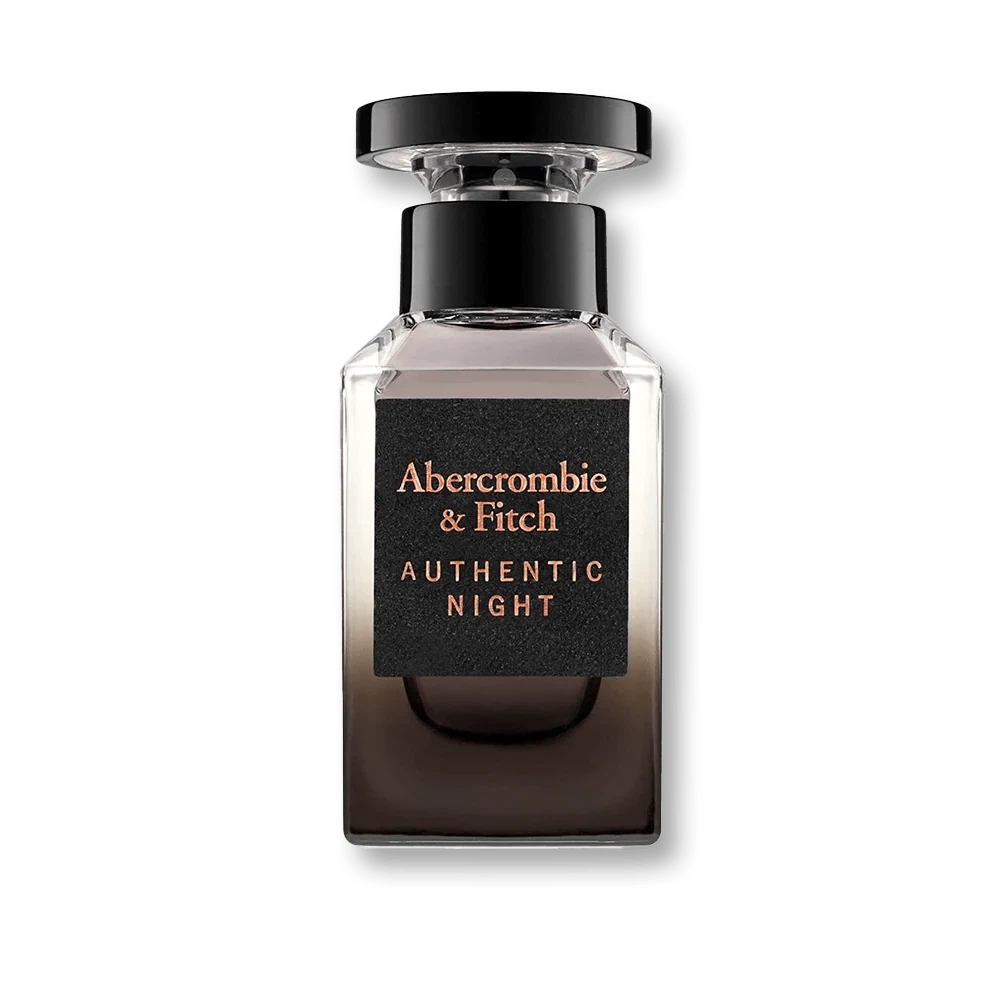 Abercrombie & Fitch Abercrombie Authentic Night manufacturer bottle, linked from the supplied product catalogue.