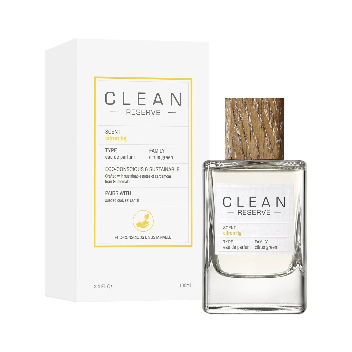 Clean Reserve Citron Fig Citrus manufacturer bottle, linked from the supplied product catalogue.