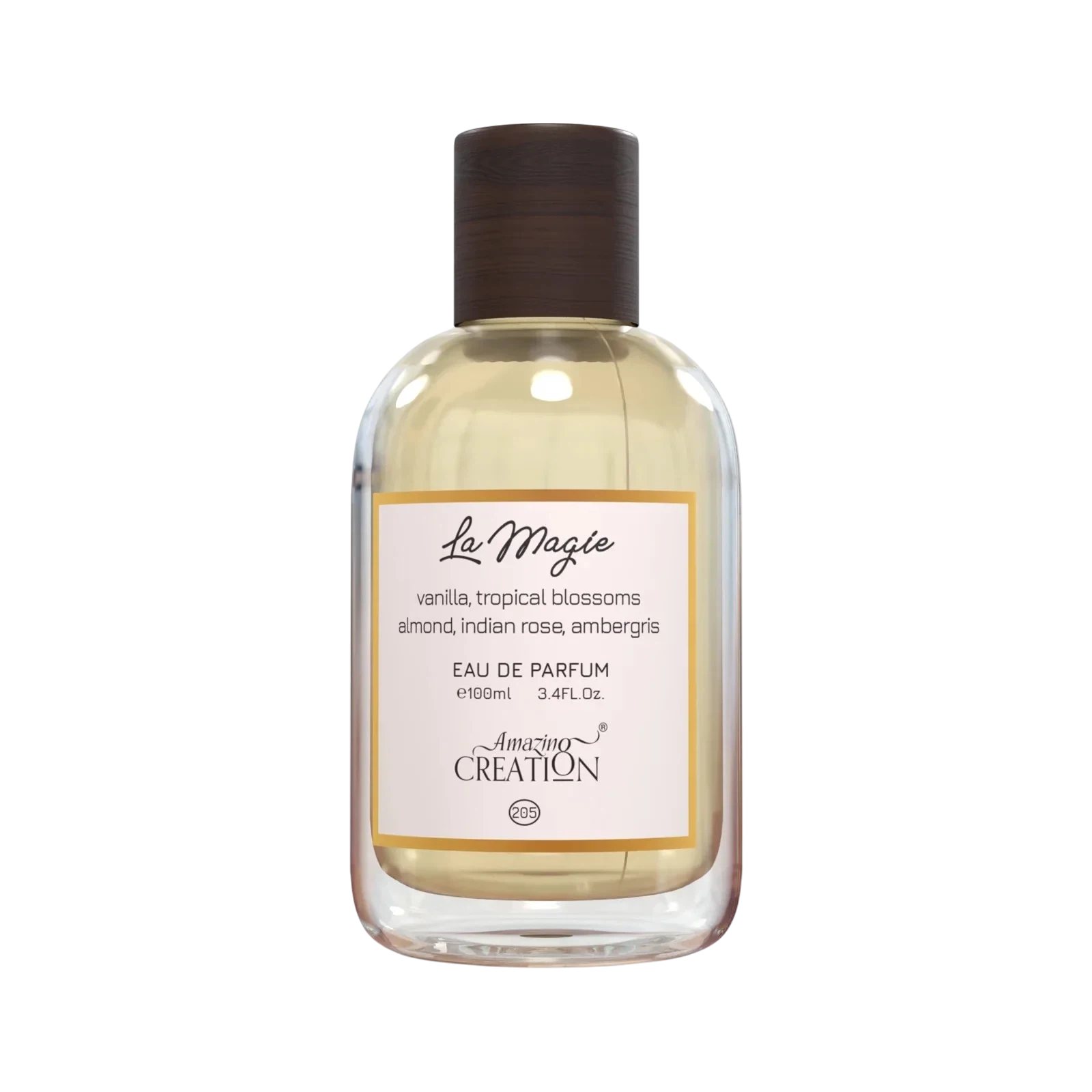 Amazing Creation La Magie manufacturer bottle, linked from the supplied product catalogue.