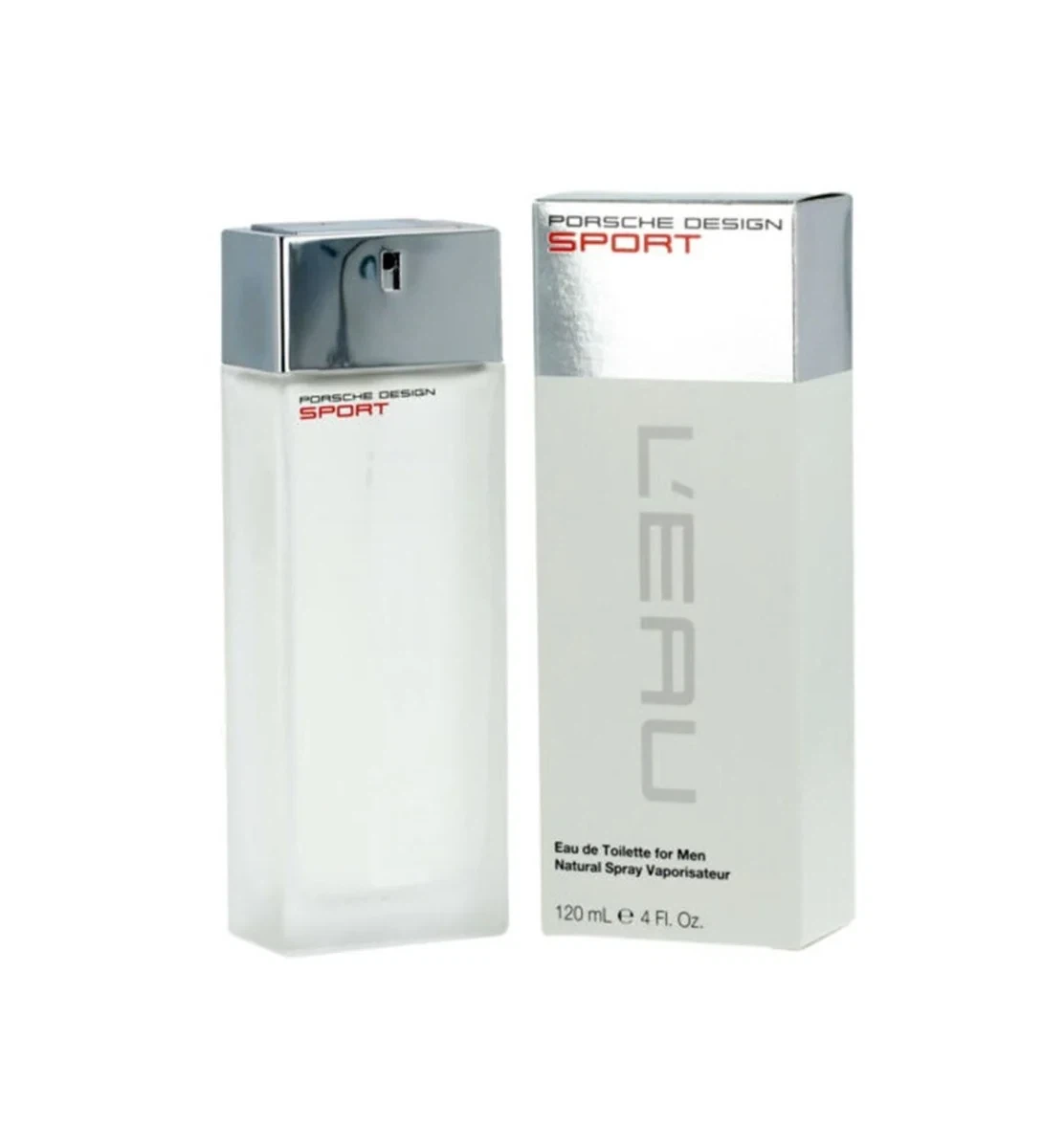 Porsche Design Sport L'Eau manufacturer bottle, linked from the supplied product catalogue.