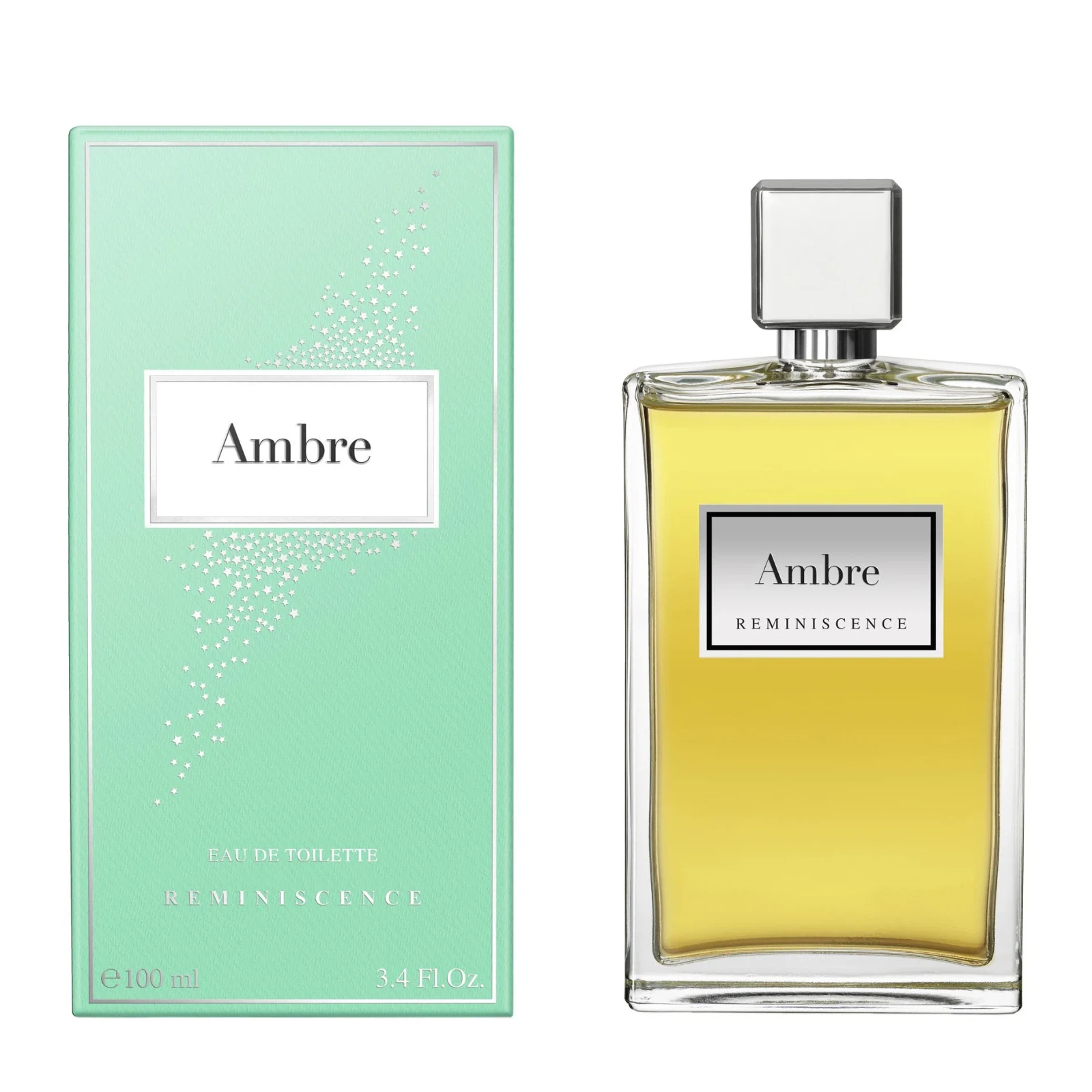 Reminiscence AMBRE manufacturer bottle, linked from the supplied product catalogue.