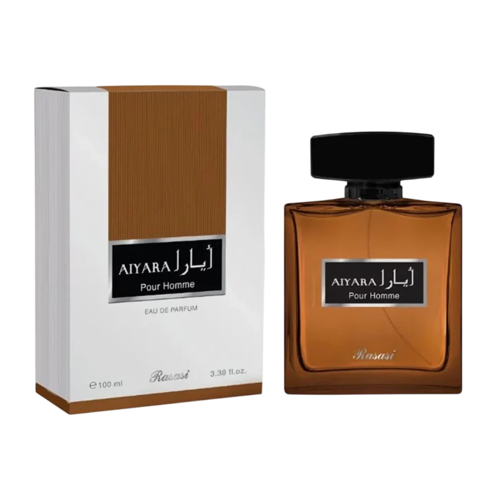 Rasasi Aiyara Pour Homme manufacturer bottle, linked from the supplied product catalogue.