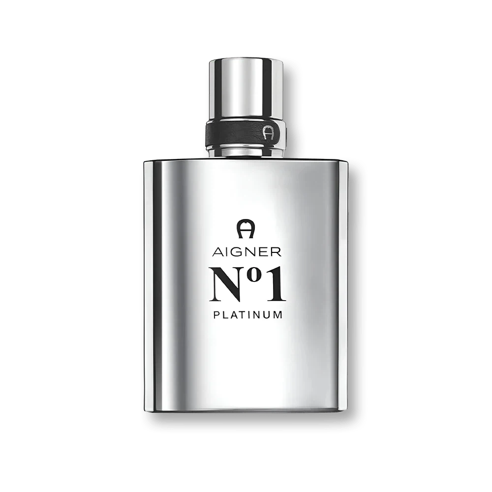 Etienne Aigner No.1 Platinum manufacturer bottle, linked from the supplied product catalogue.