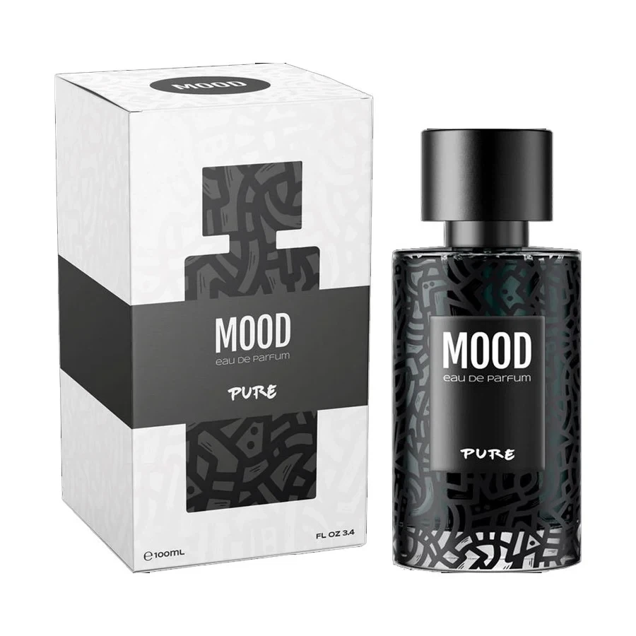 Mood Pure manufacturer bottle, linked from the supplied product catalogue.