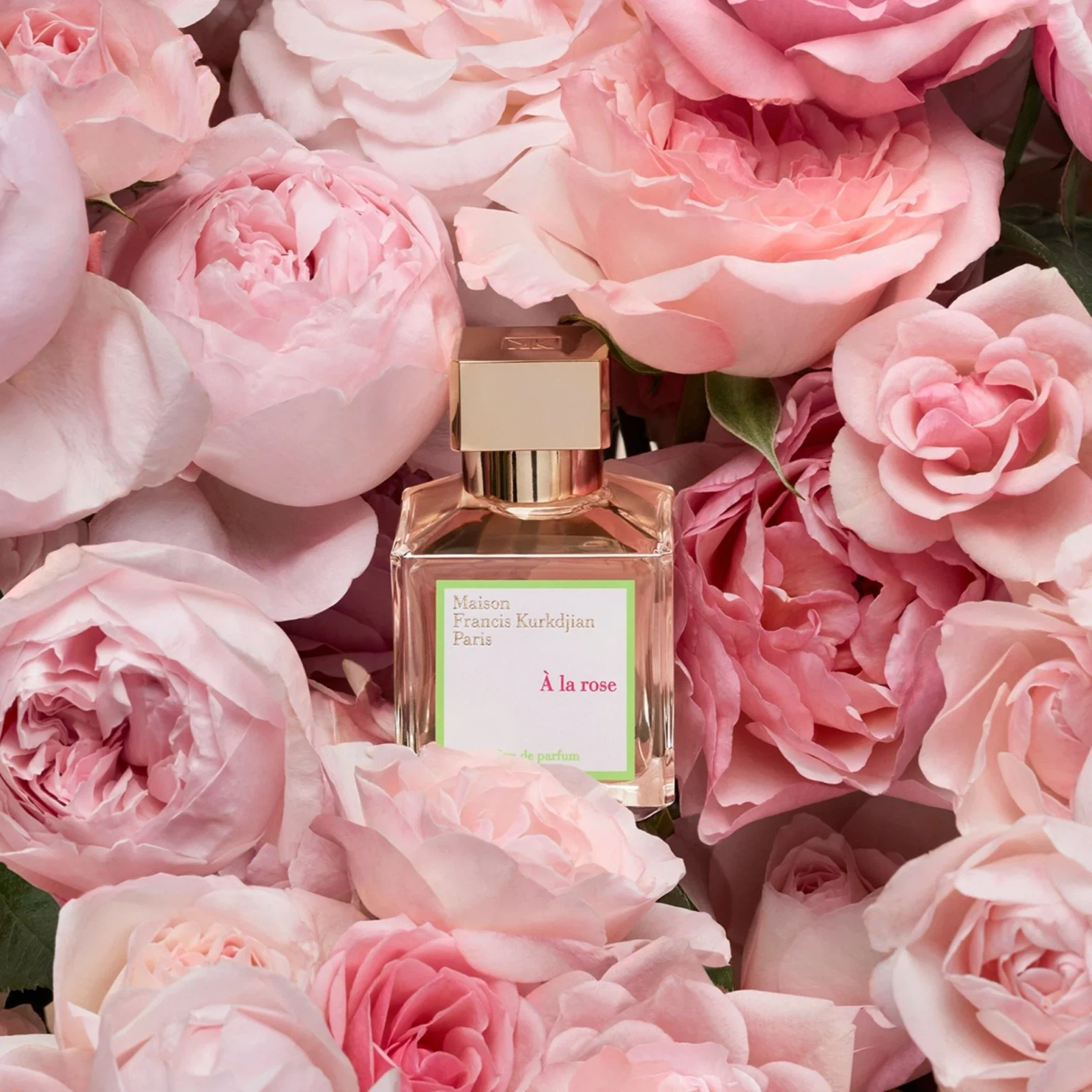 Maison Francis Kurkdjian A La Rose manufacturer bottle, linked from the supplied product catalogue.