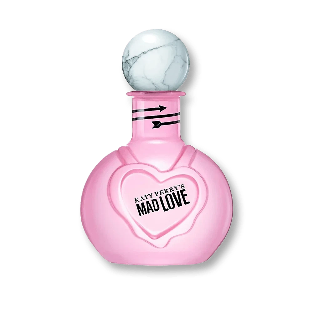 Katy Perry Mad Love manufacturer bottle, linked from the supplied product catalogue.