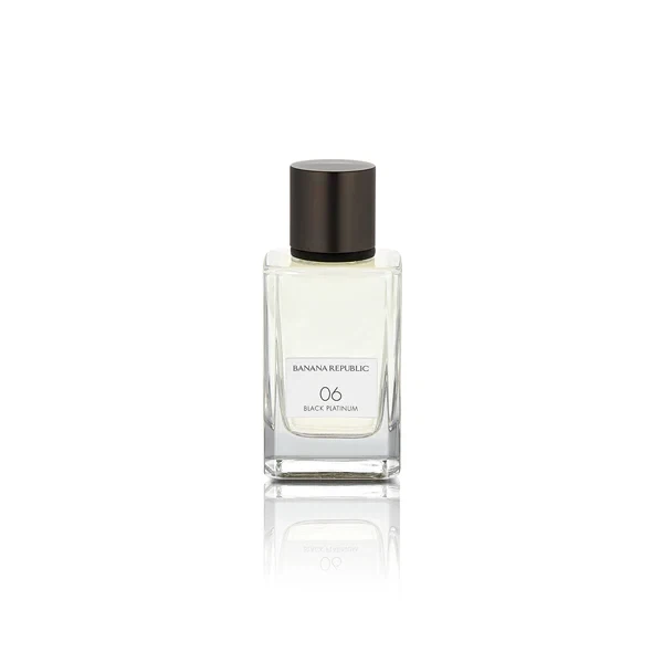 Banana Republic Black Platinum 06 Woody manufacturer bottle, linked from the supplied product catalogue.