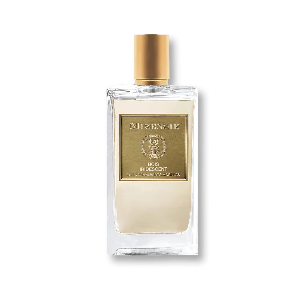 Mizensir Parfums Bois Iridescent manufacturer bottle, linked from the supplied product catalogue.
