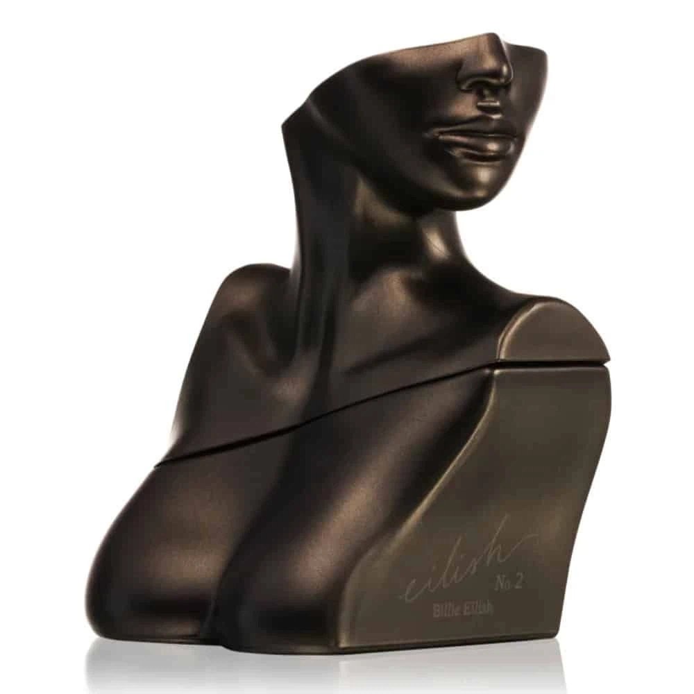 Billie Eilish No. 2 Woody manufacturer bottle, linked from the supplied product catalogue.
