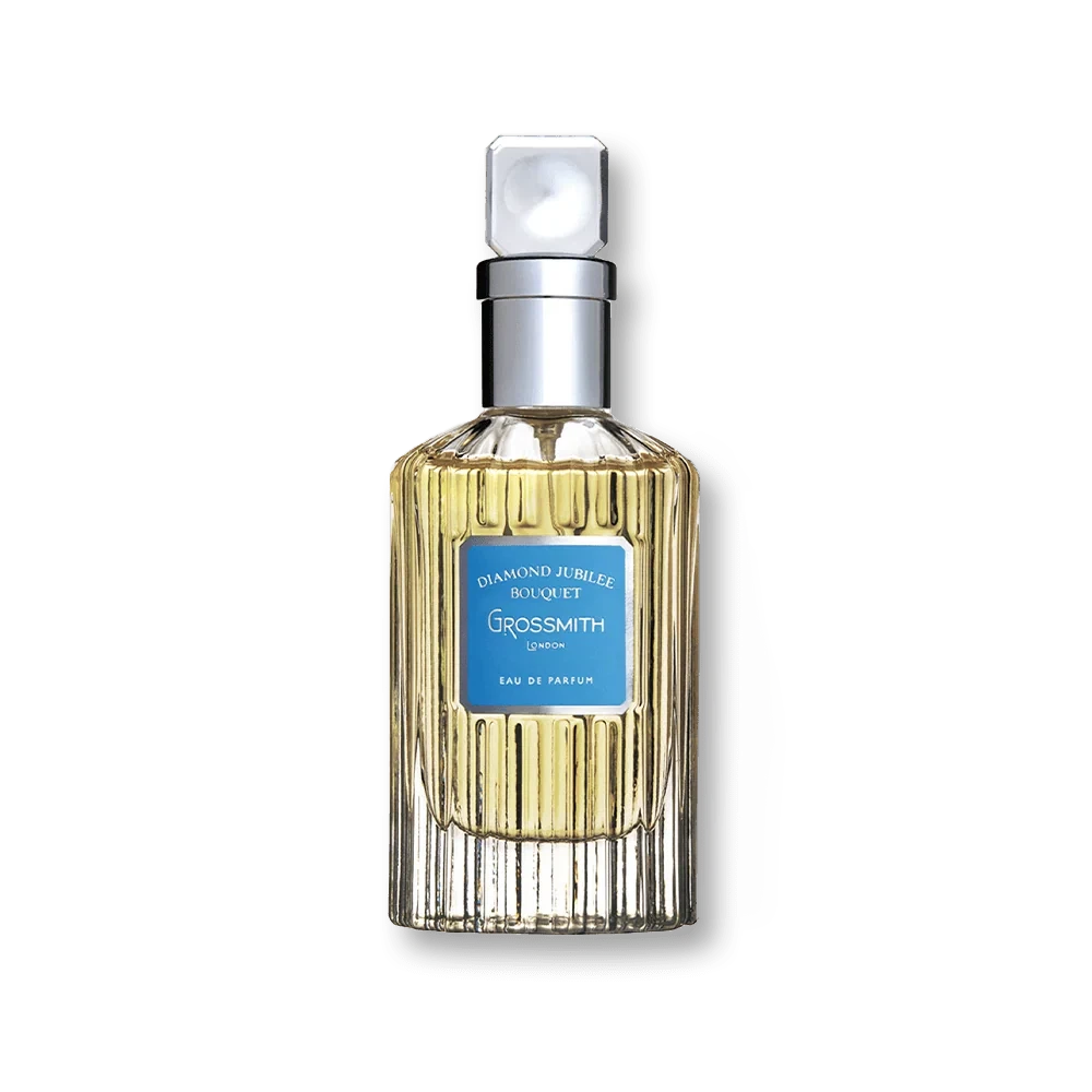 Grossmith Diamond Jubilee Bouquet manufacturer bottle, linked from the supplied product catalogue.