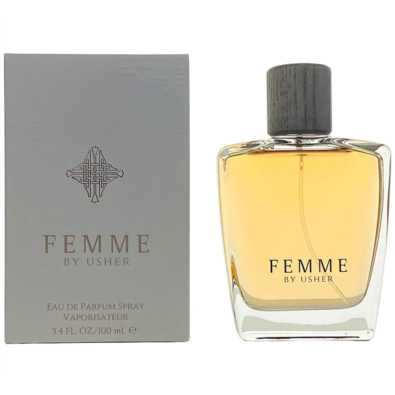 Usher Raymond Femme manufacturer bottle, linked from the supplied product catalogue.