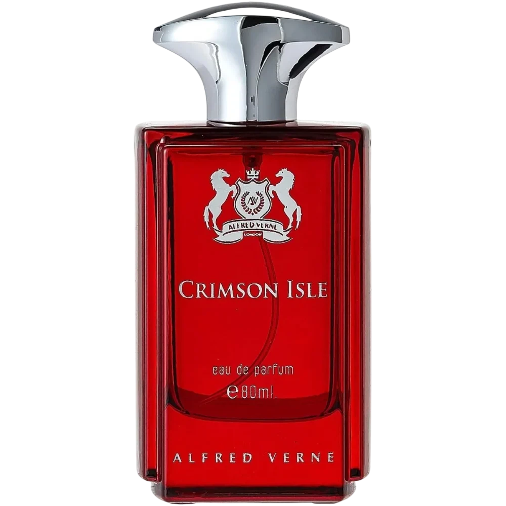 Alfred Verne Crimson Isle Eau de manufacturer bottle, linked from the supplied product catalogue.