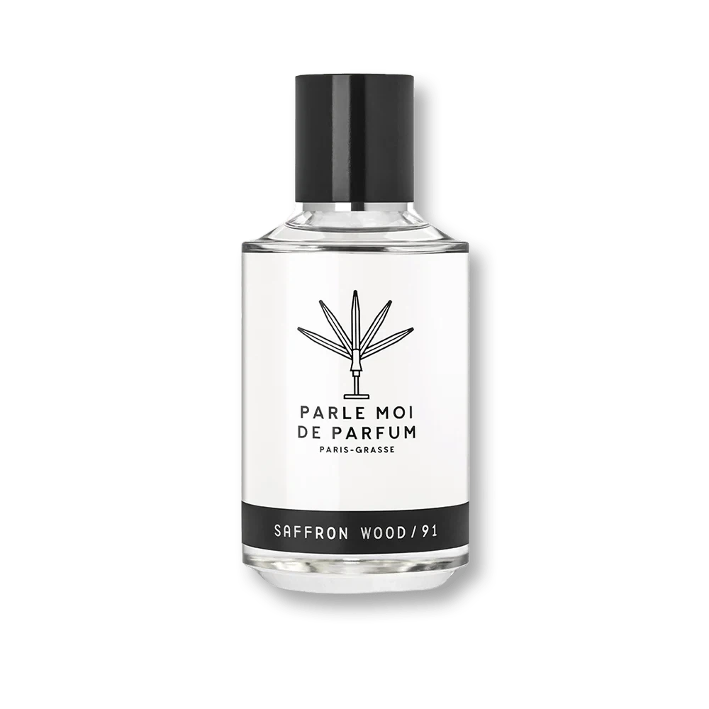 Parle Moi de Parfum Saffron Wood 91 manufacturer bottle, linked from the supplied product catalogue.