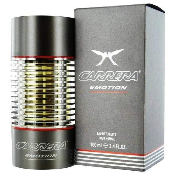 Carrera EMOTION manufacturer bottle, linked from the supplied product catalogue.