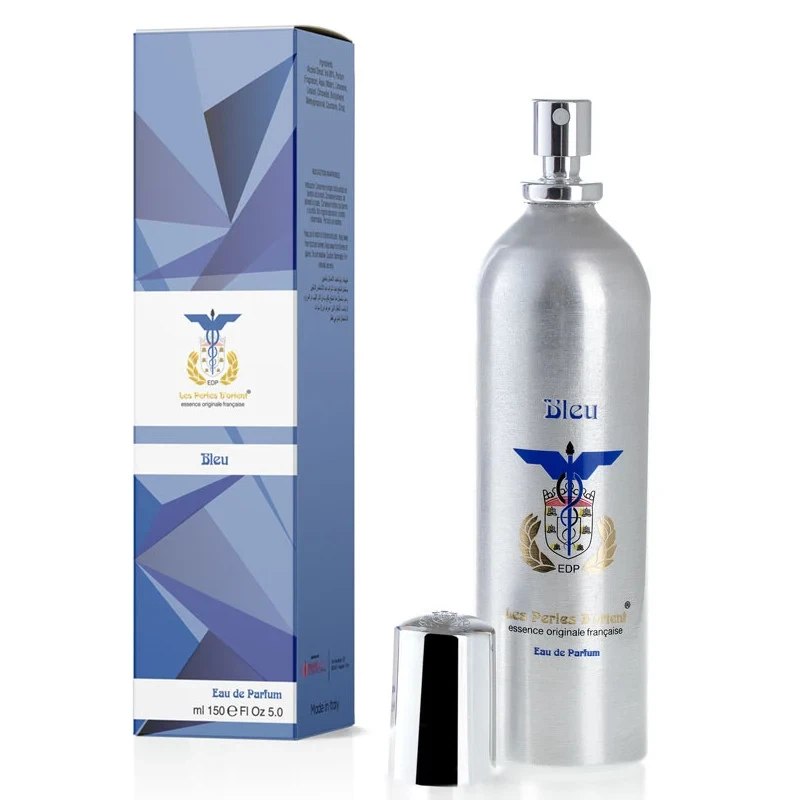 Les Perles D'Orient Bleu manufacturer bottle, linked from the supplied product catalogue.