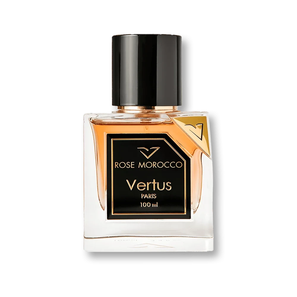 Vertus Rose Morocco manufacturer bottle, linked from the supplied product catalogue.