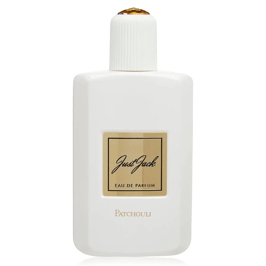 Just Jack Patchouli manufacturer bottle, linked from the supplied product catalogue.