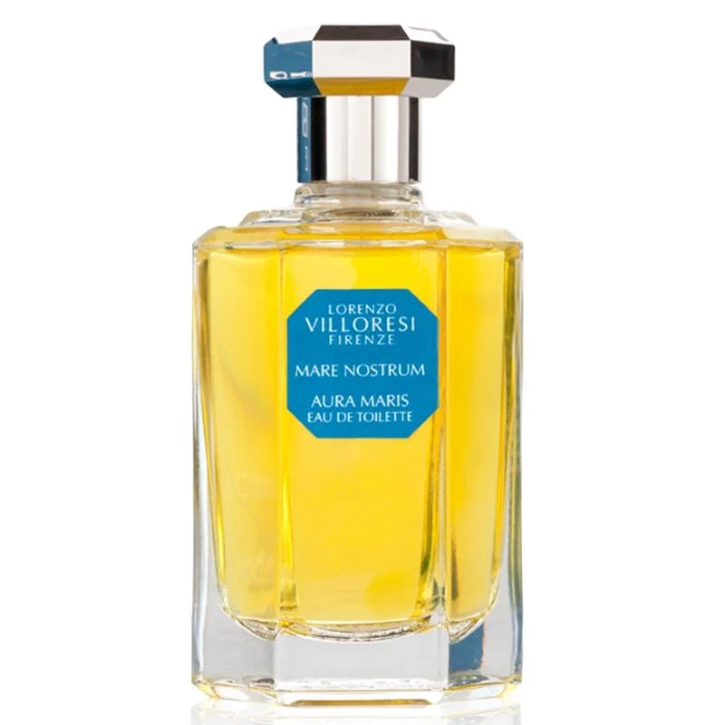 Lorenzo Villoresi Firenze Mare Nostrum Aura Maris manufacturer bottle, linked from the supplied product catalogue.