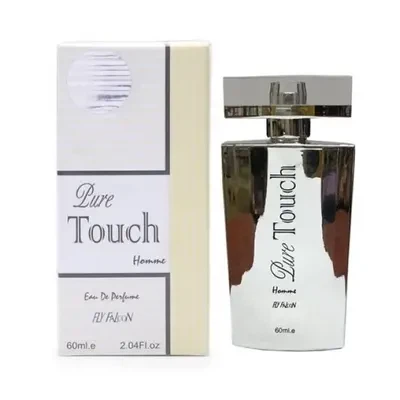 Fly Falcon Pure Touch Silver manufacturer bottle, linked from the supplied product catalogue.