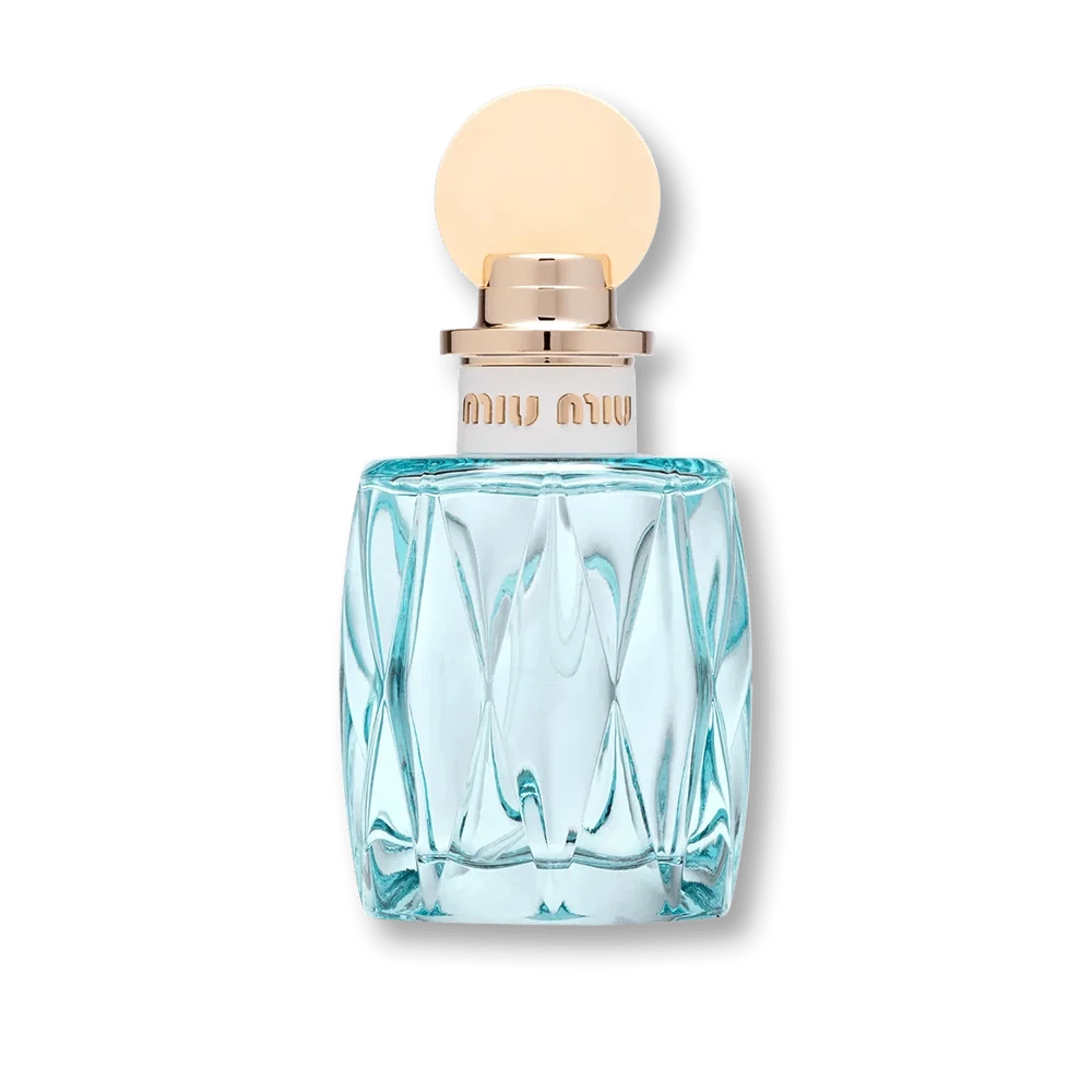 Miu Miu L'Eau Bleue manufacturer bottle, linked from the supplied product catalogue.