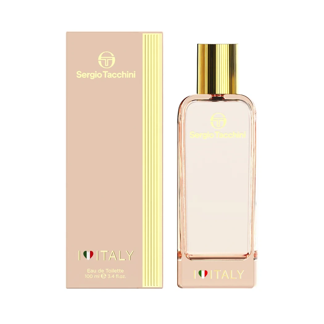 Sergio Tacchini I Love Italy (Women) manufacturer bottle, linked from the supplied product catalogue.
