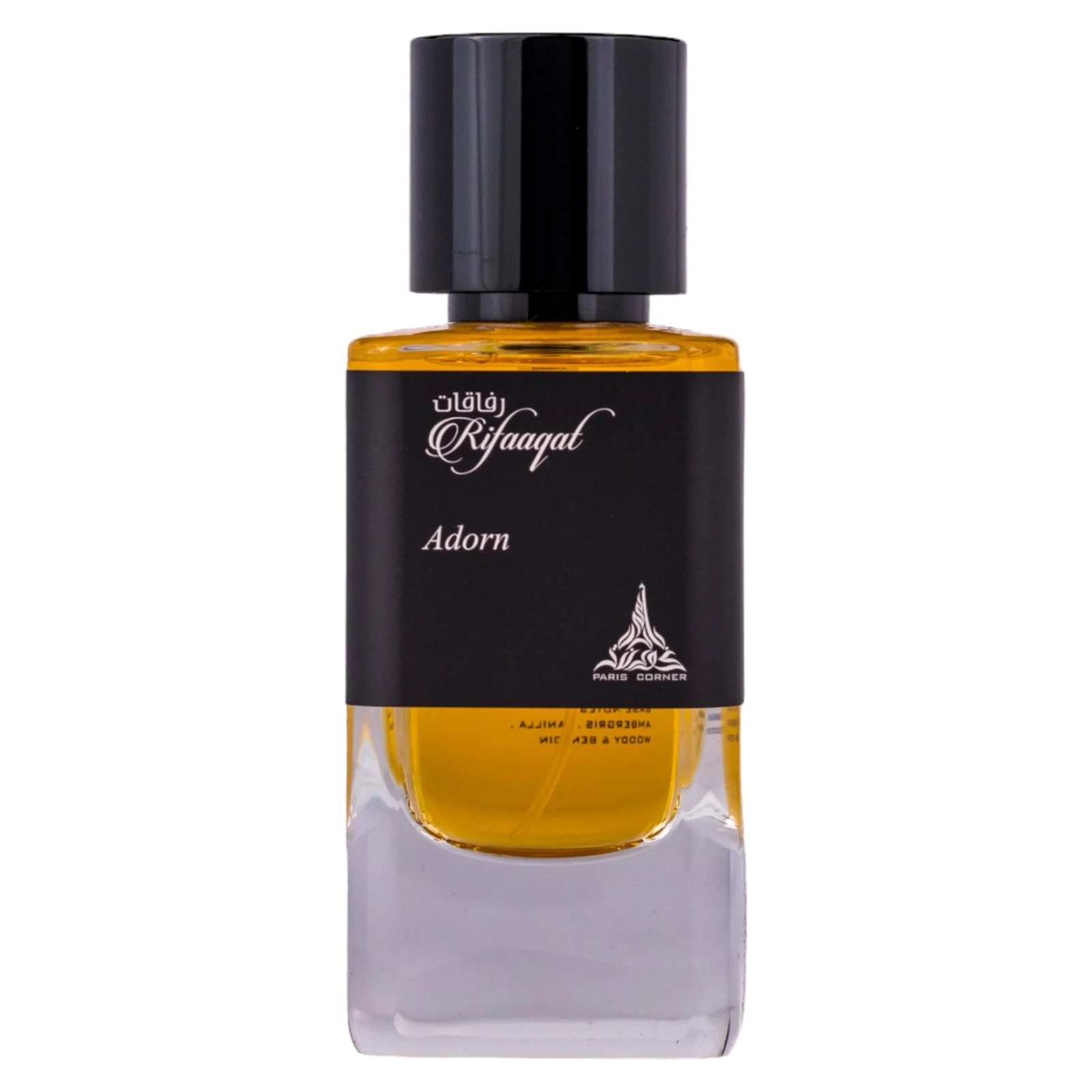 Paris Corner Rifaaqat Adorn manufacturer bottle, linked from the supplied product catalogue.