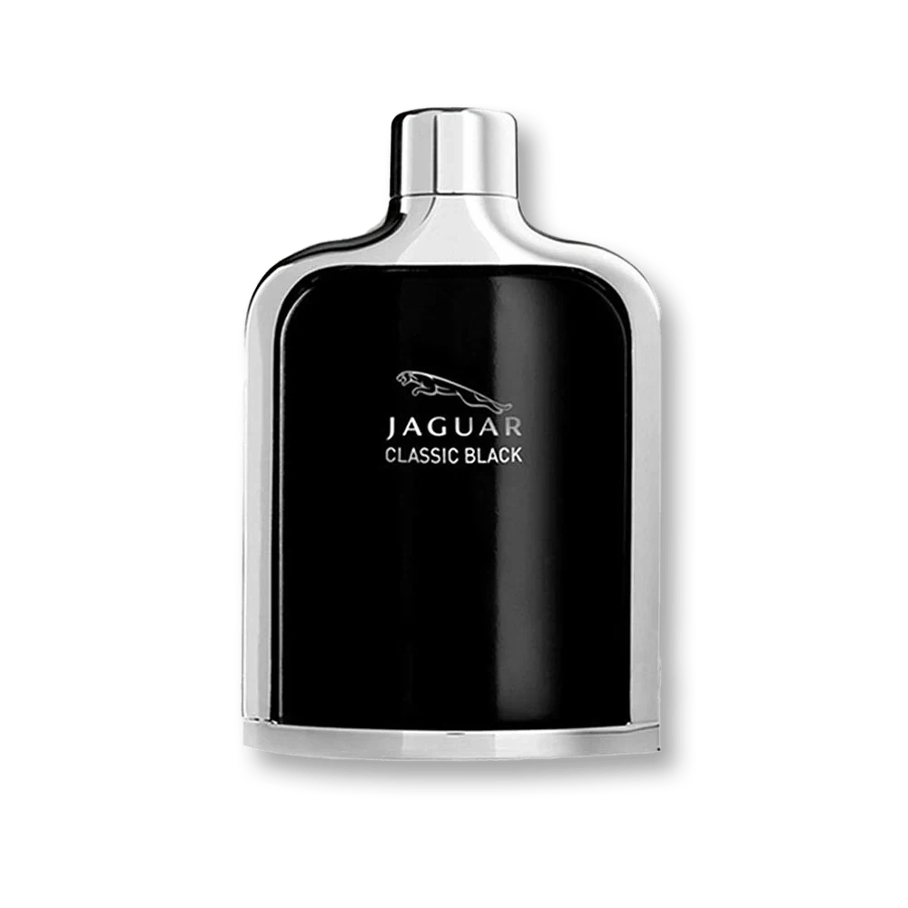 Jaguar Classic Black manufacturer bottle, linked from the supplied product catalogue.