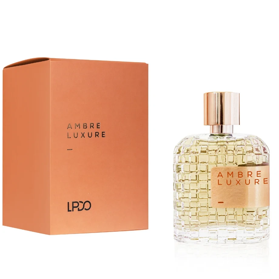 Lpdo Ambre Luxure manufacturer bottle, linked from the supplied product catalogue.