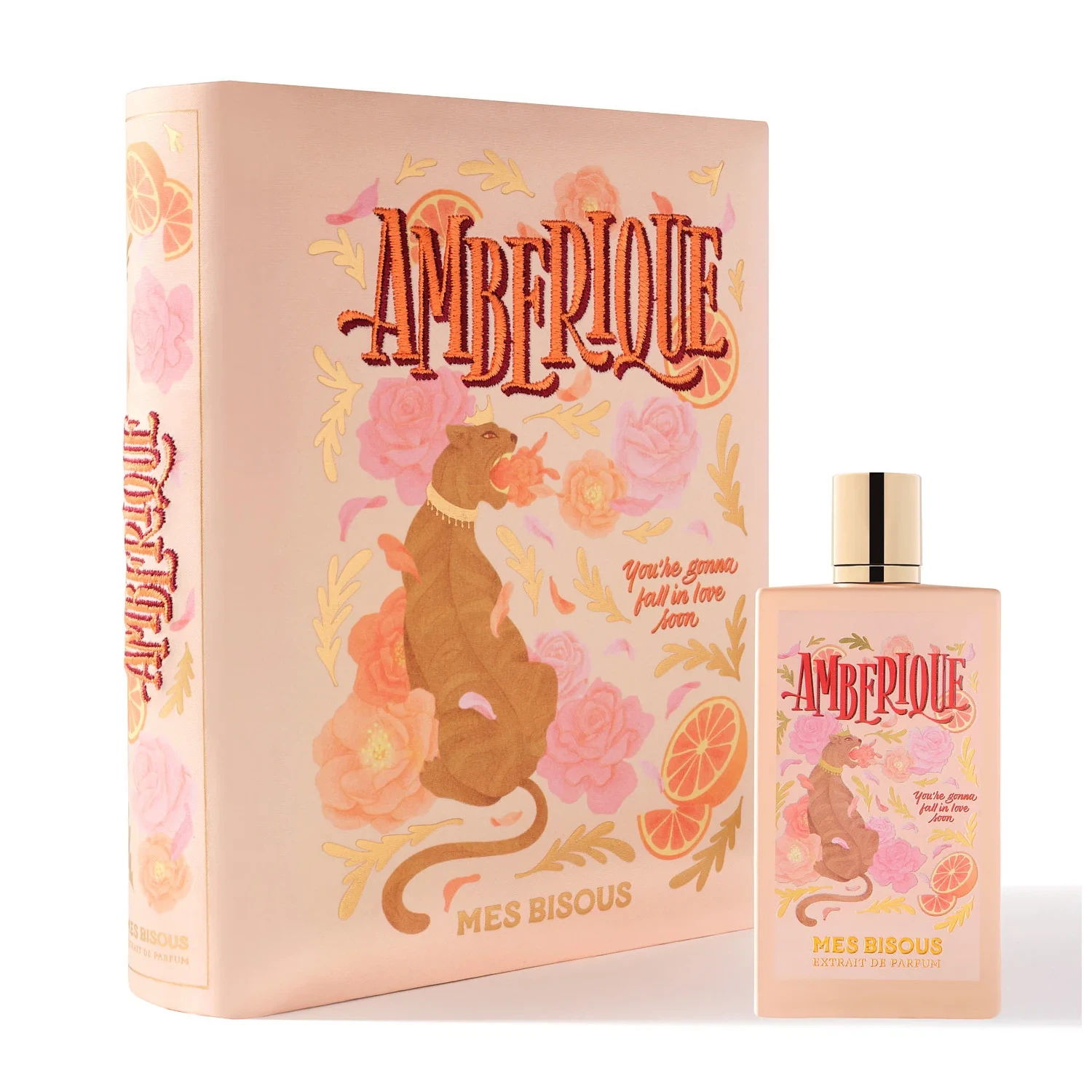 Mes Bisous Amberique manufacturer bottle, linked from the supplied product catalogue.