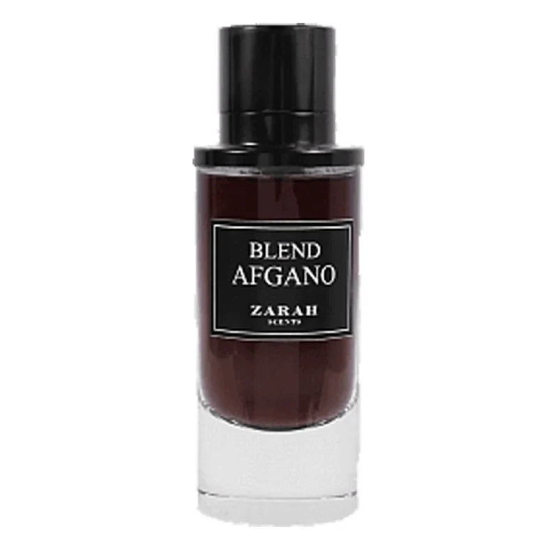 Zarah Afgano Blend manufacturer bottle, linked from the supplied product catalogue.