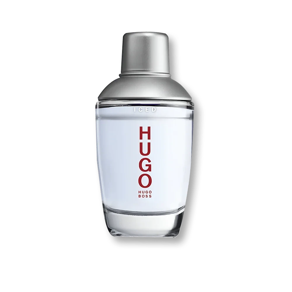 Hugo Boss Hugo Iced manufacturer bottle, linked from the supplied product catalogue.