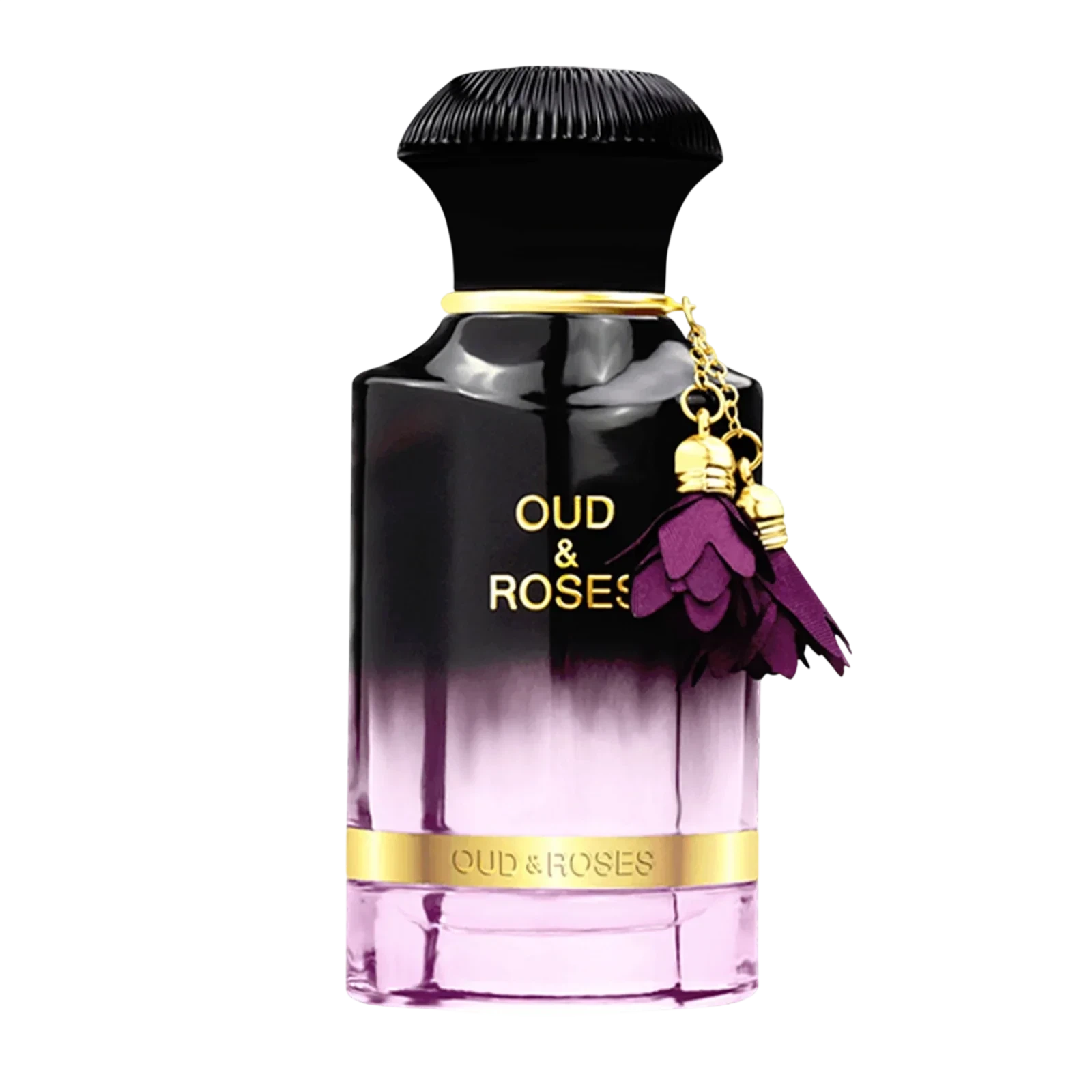 Ahmed Al Maghribi Oud & Roses manufacturer bottle, linked from the supplied product catalogue.