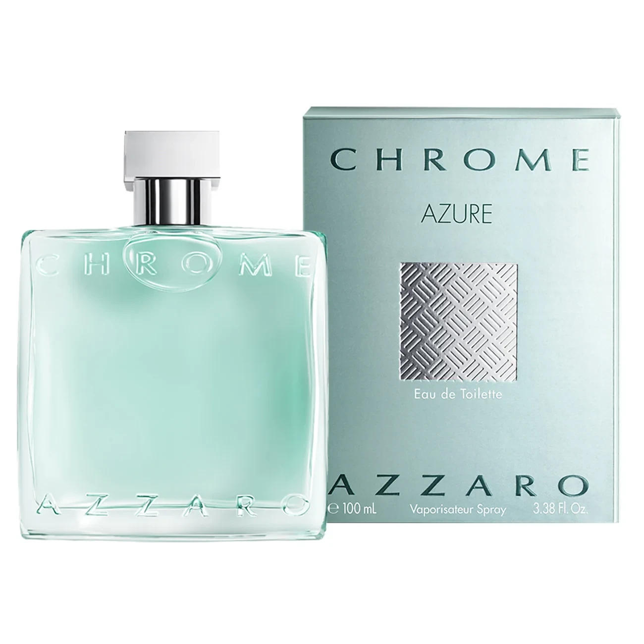 Azzaro Chrome Azure manufacturer bottle, linked from the supplied product catalogue.