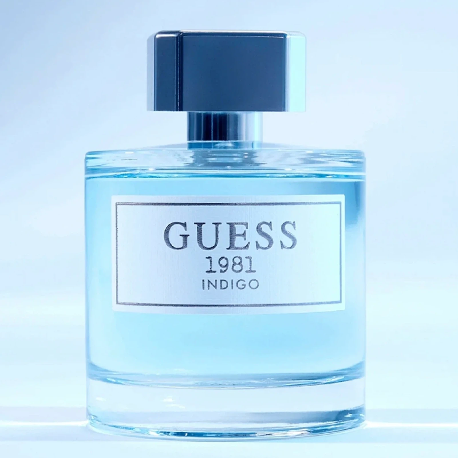 Guess 1981 Indigo Men manufacturer bottle, linked from the supplied product catalogue.