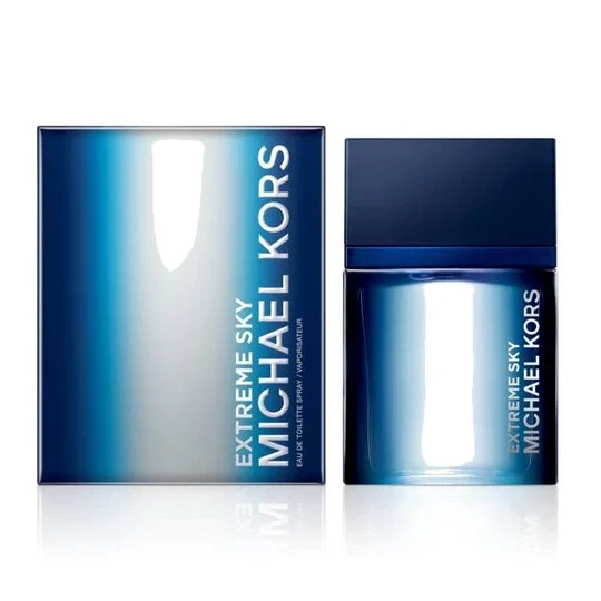 Michael Kors Extreme Sky manufacturer bottle, linked from the supplied product catalogue.