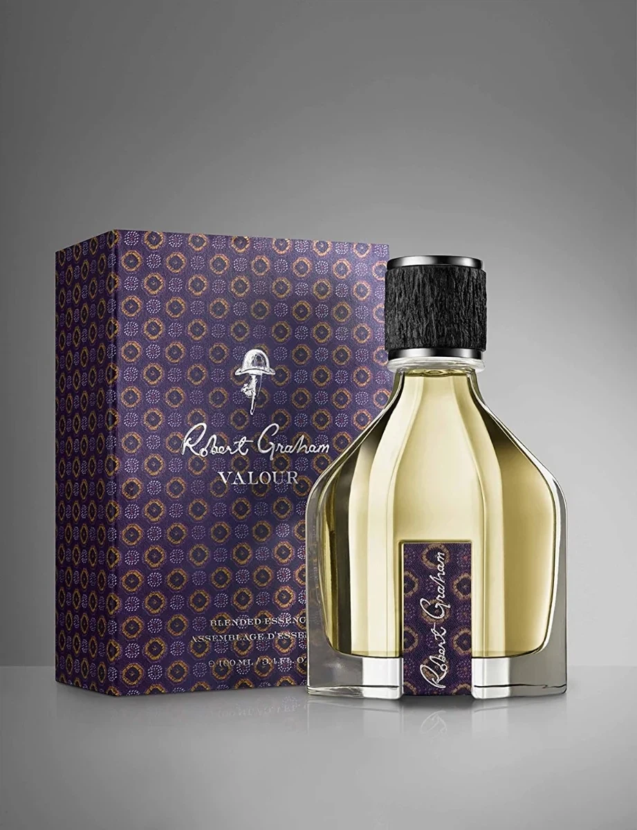 Robert Graham Valour Blended Essence (Women) manufacturer bottle, linked from the supplied product catalogue.