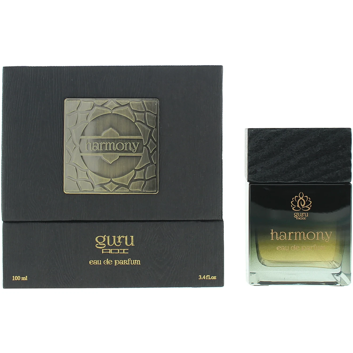 Guru Harmony manufacturer bottle, linked from the supplied product catalogue.