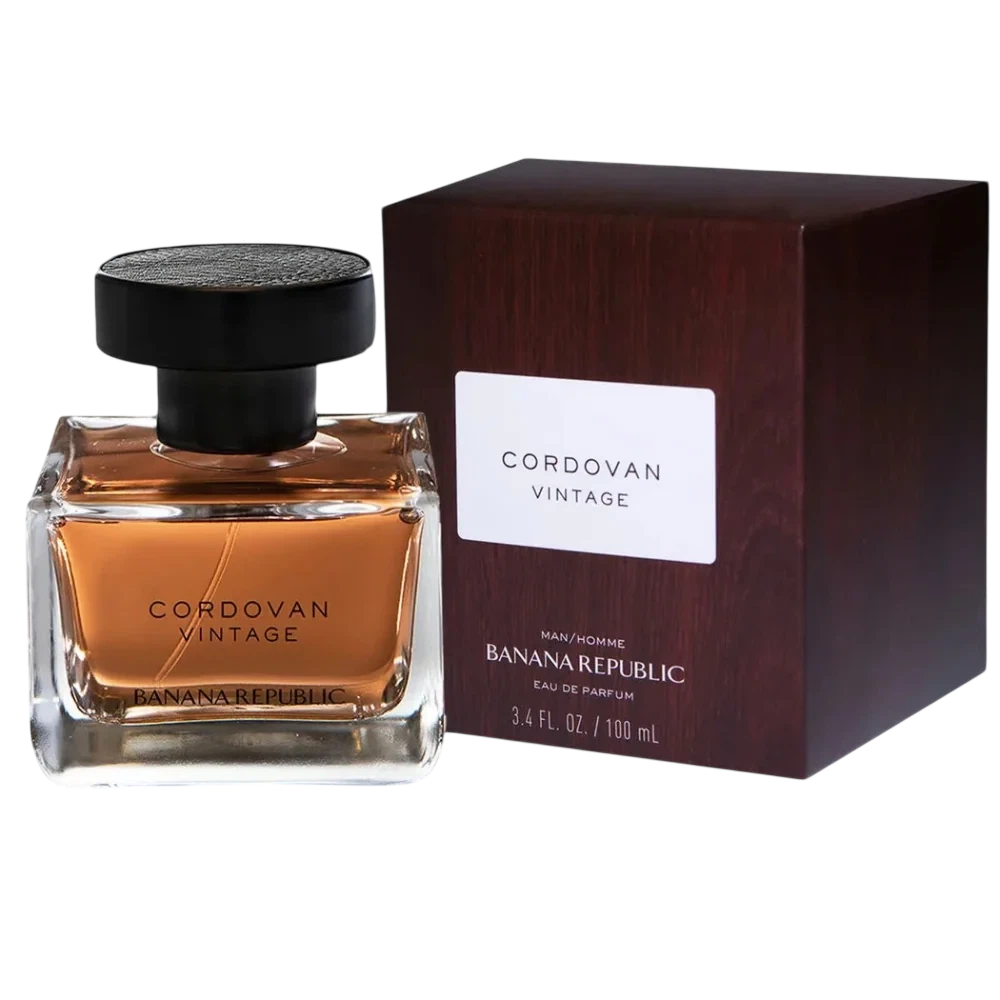 Banana Republic Cordovan Vintage manufacturer bottle, linked from the supplied product catalogue.