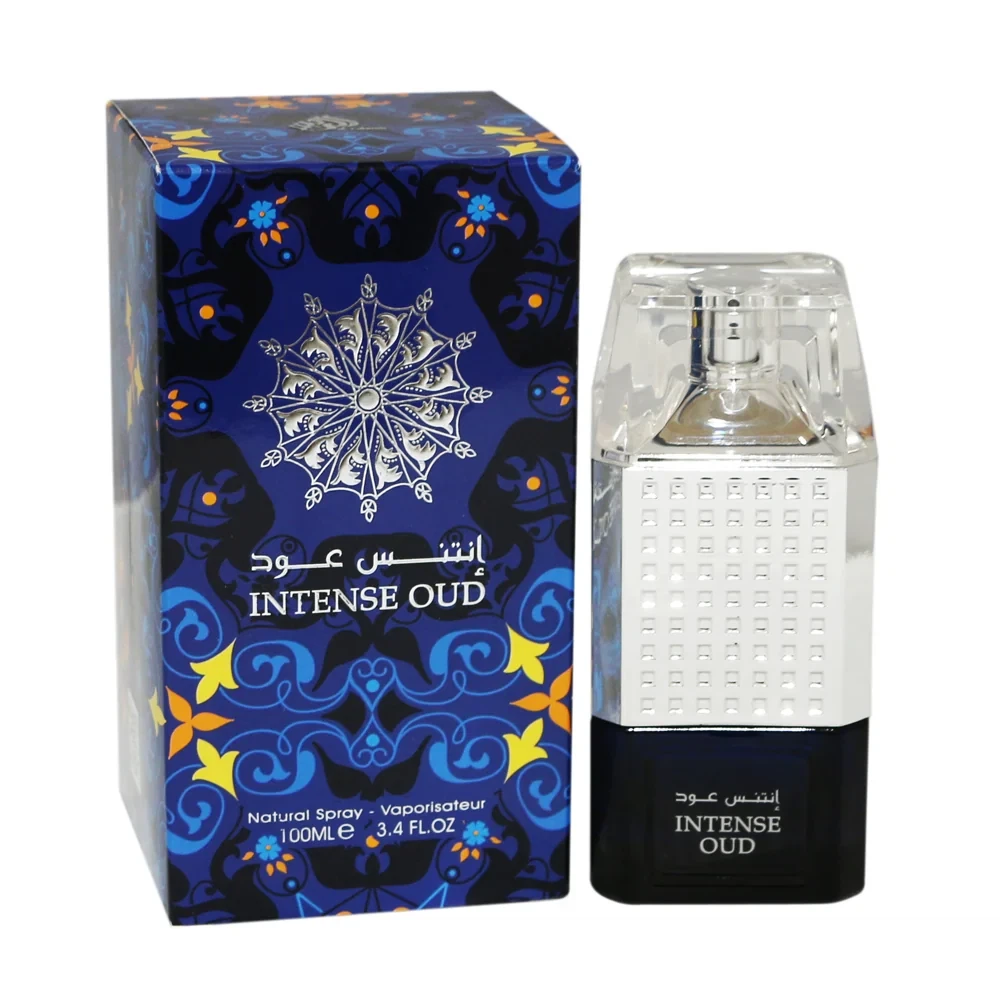 Alraheeb Al Raheeb Intense Oud manufacturer bottle, linked from the supplied product catalogue.