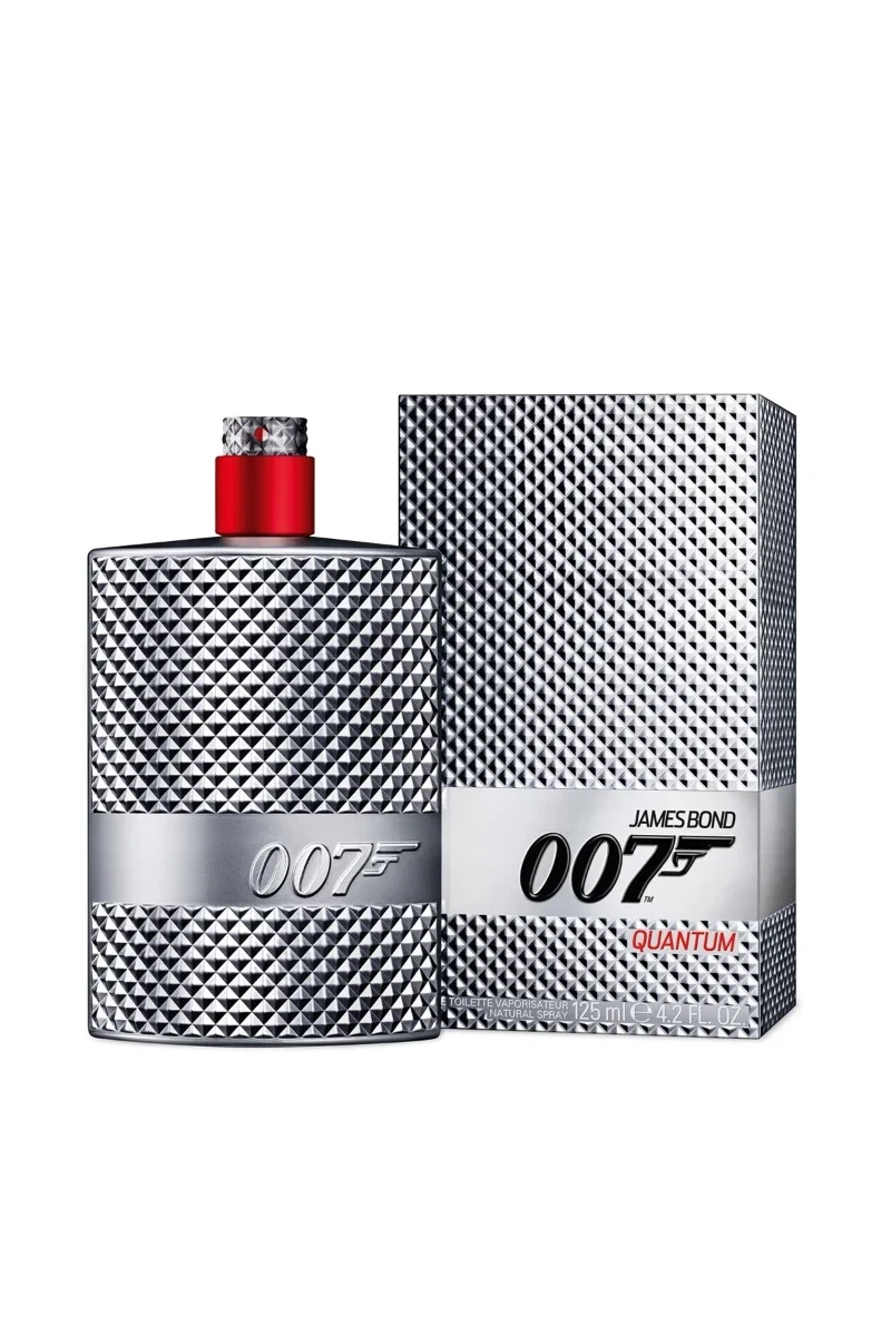 James Bond 007 Quantum manufacturer bottle, linked from the supplied product catalogue.