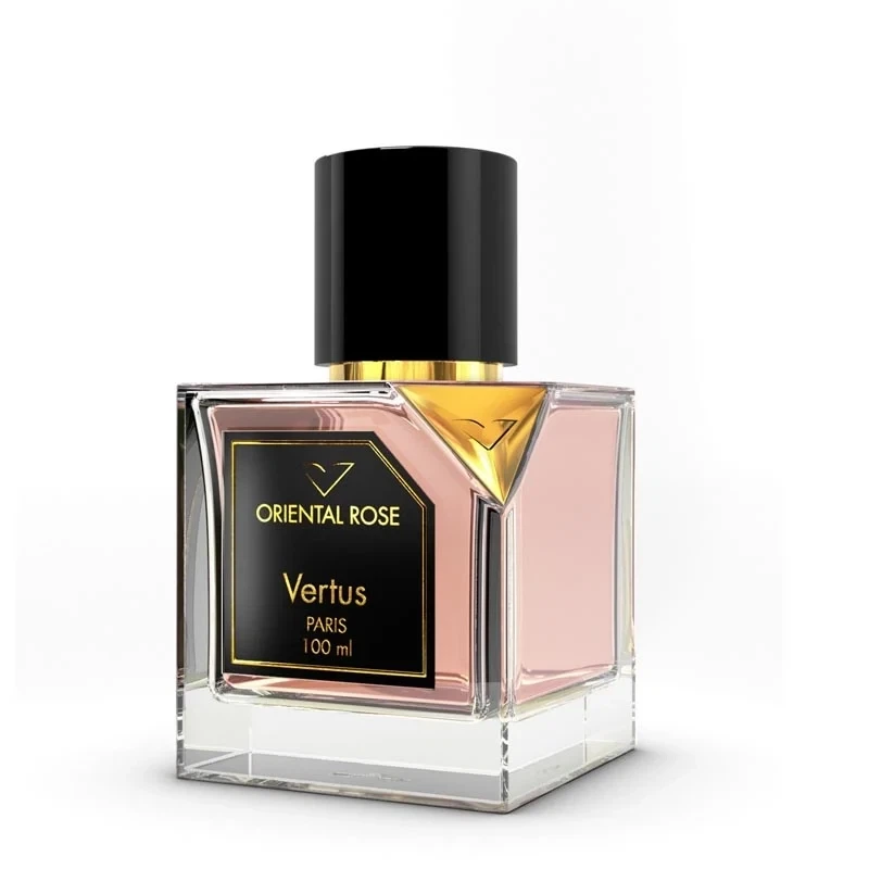 Vertus Oriental Rose manufacturer bottle, linked from the supplied product catalogue.
